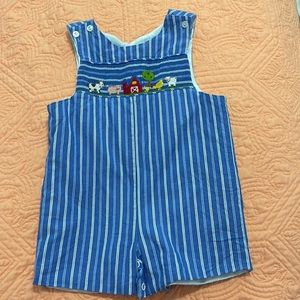 Smocked shortall